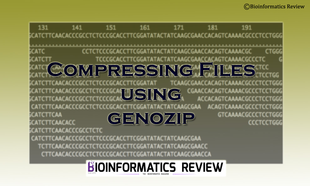 compressing and decompressing files using genozip