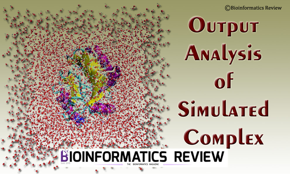 MD simulation output analysis of a complex using GROMACS